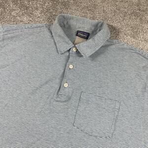 Patagonia Polo Shirt Mens Extra Large Squeaky Clean Stripe Organic Cotton